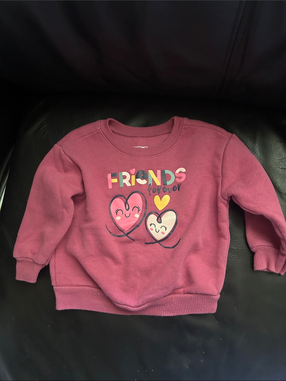 Garanimals Maroon 'Friends Forever' Heart Sweatshirt